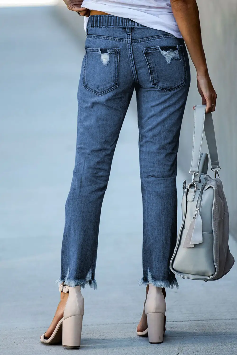 Straight Leg Raw Denim Jeans