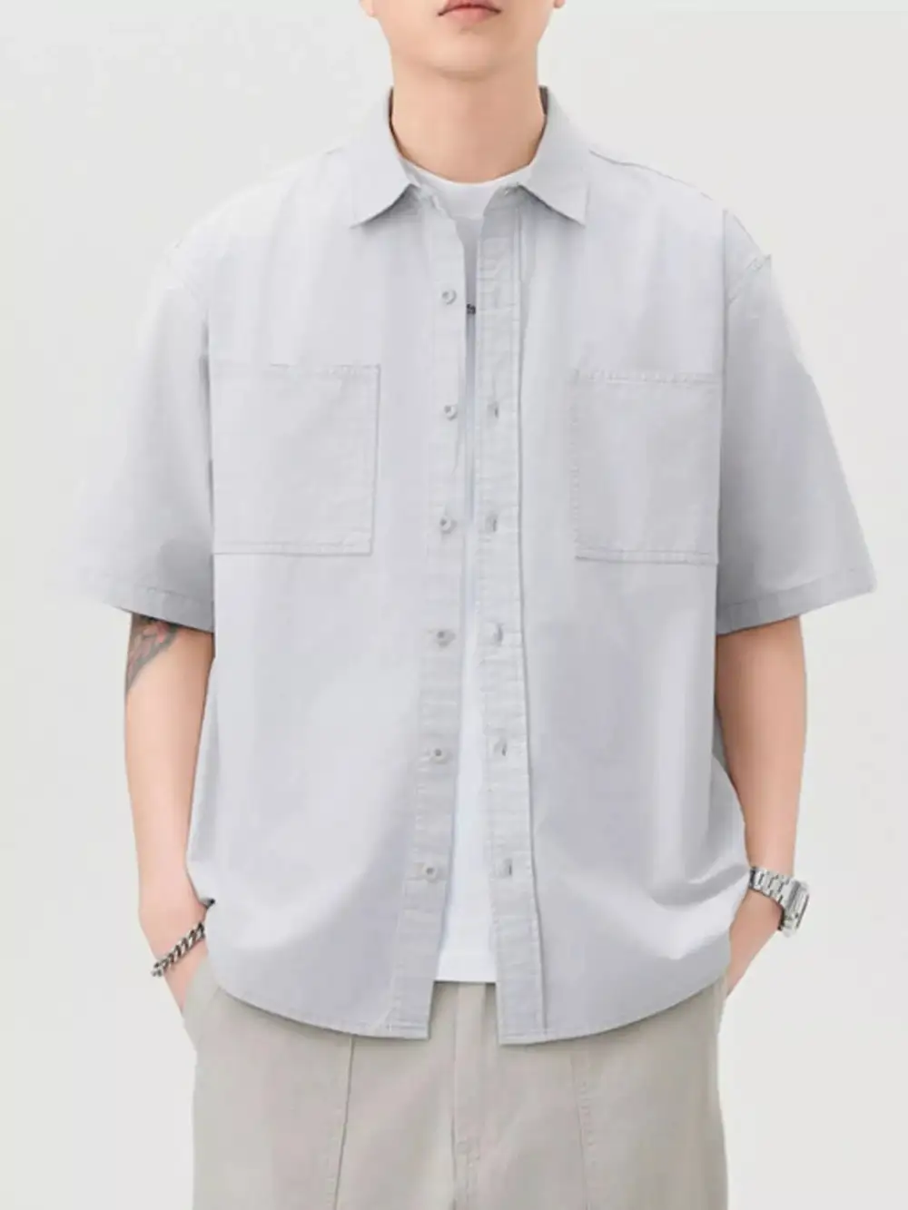 Button Up Half Sleeve Shirt