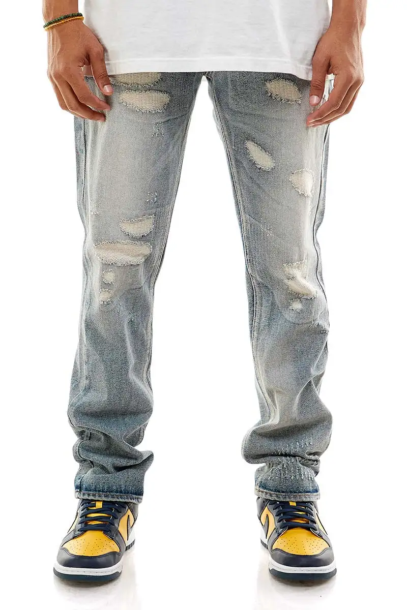 Men's Distressed Stretch Jeans