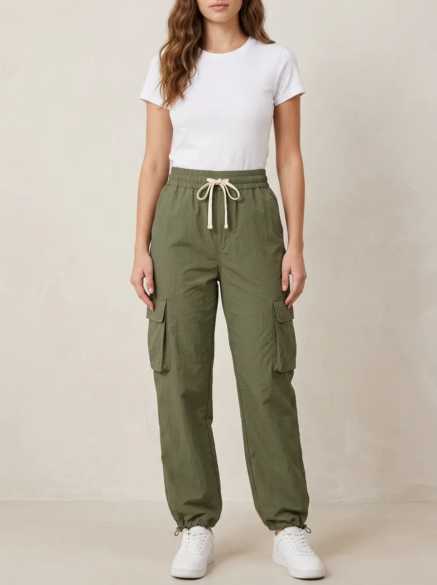 Women's Outdoor Inspired Cargo Graphic Cargo Work Pants