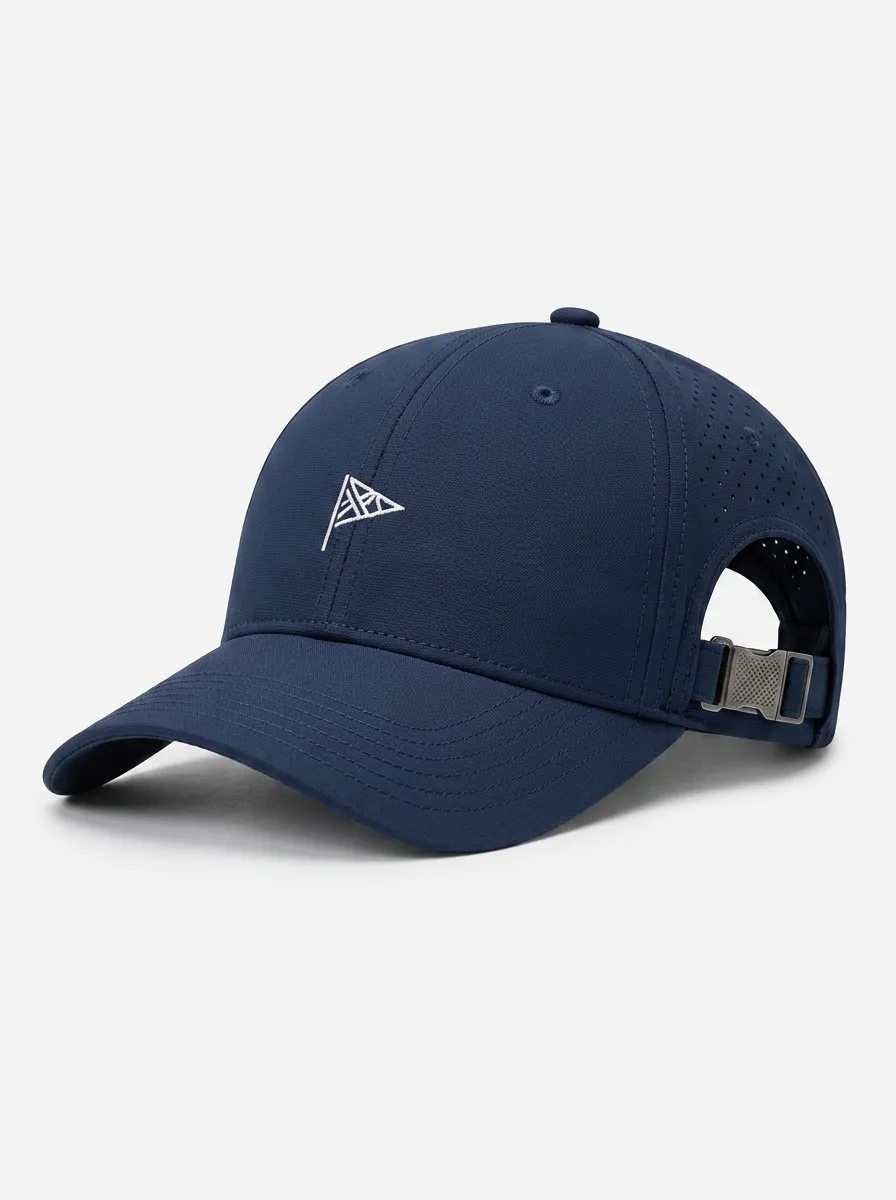Unisex Equestrian Baseball Cap Featuring Flag Logo Embroidery