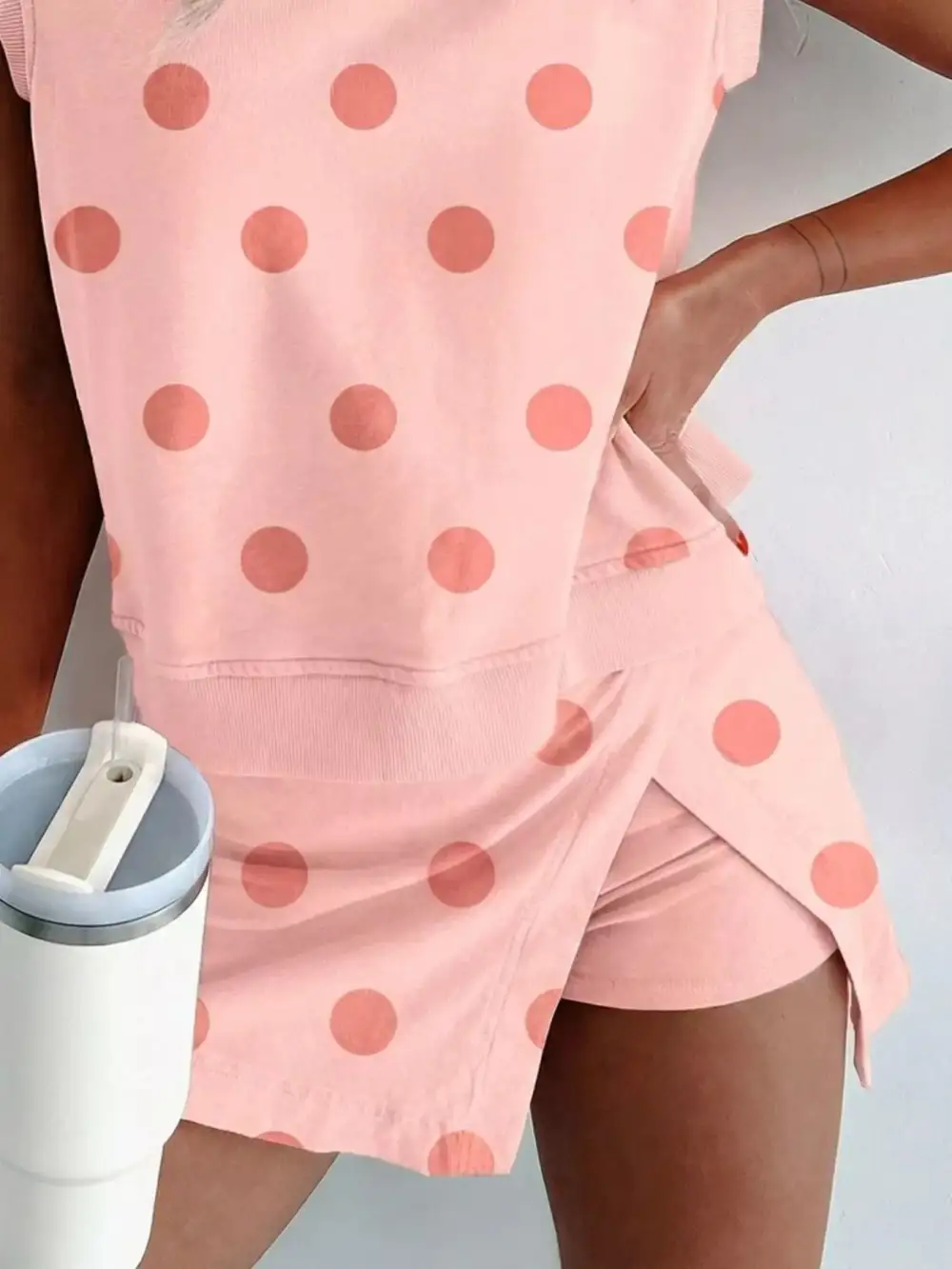 Polka Dot Sleeveless Top