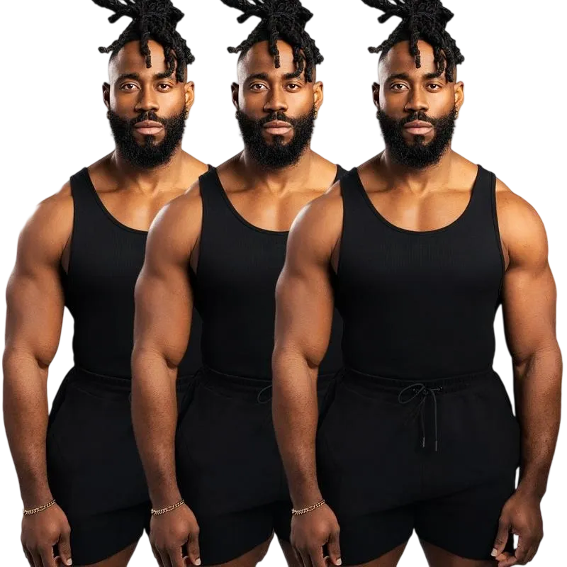 9PACK-Tank Top - Men's Shirt with Classic Design Fitness Wear Athletic Wear