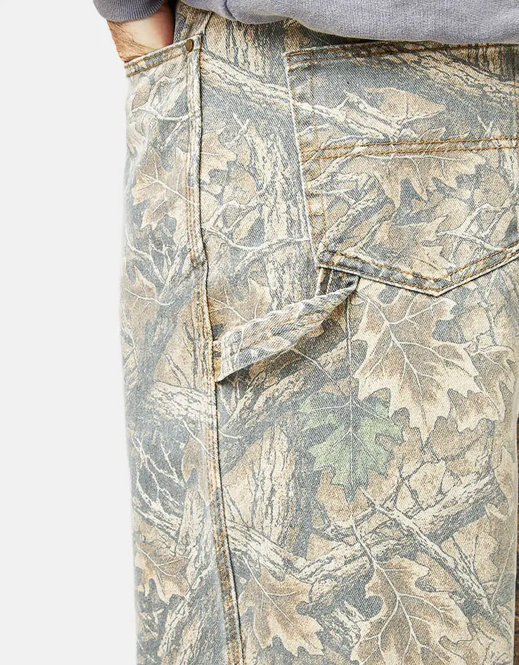 Everyday Camo Pattern Baggy Carpenter Denim Jeans