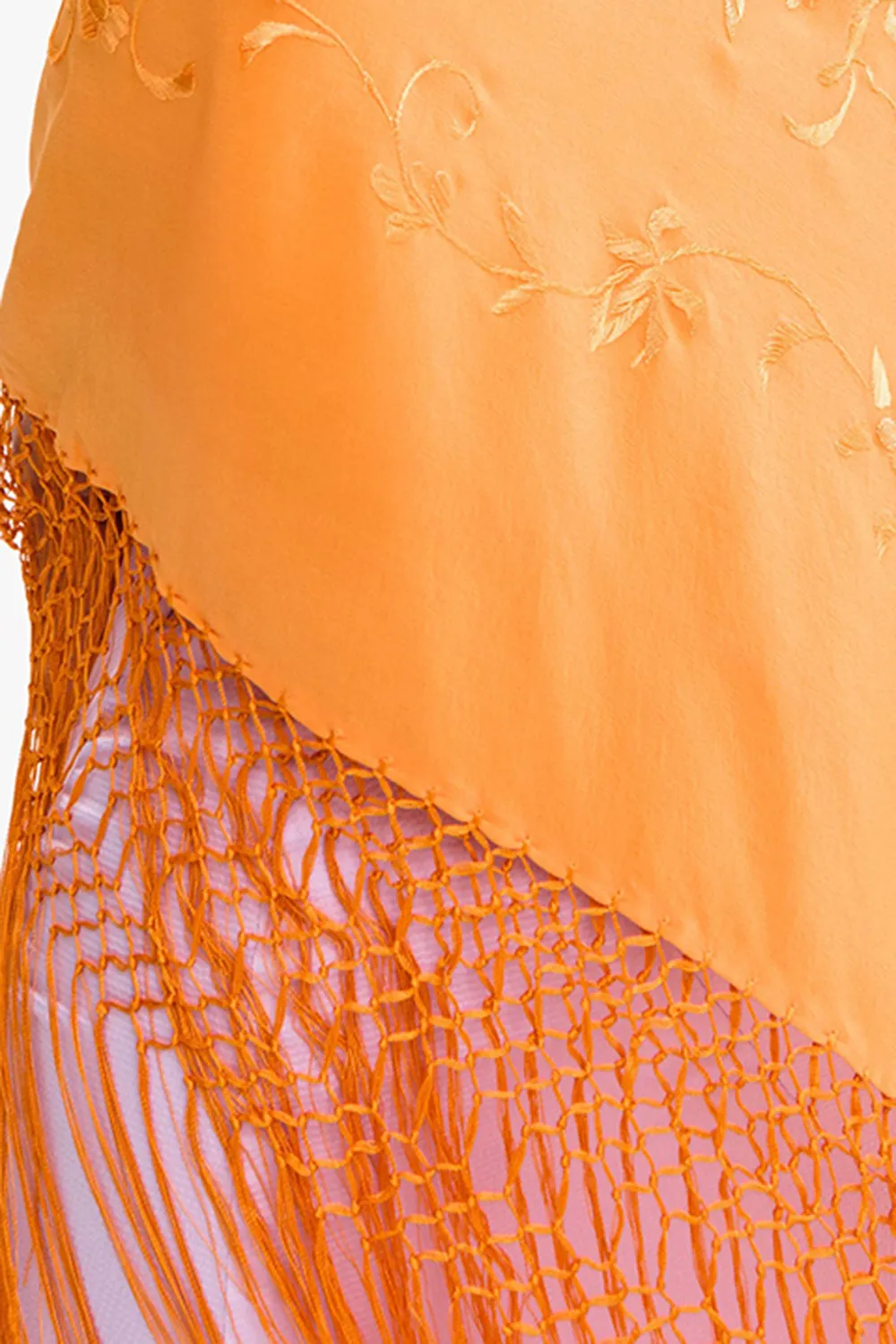 Orange Art Patterns Shawl