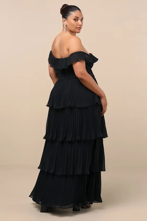 Always Remarkable Light Blue Floral Off-the-Shoulder Maxi Dress