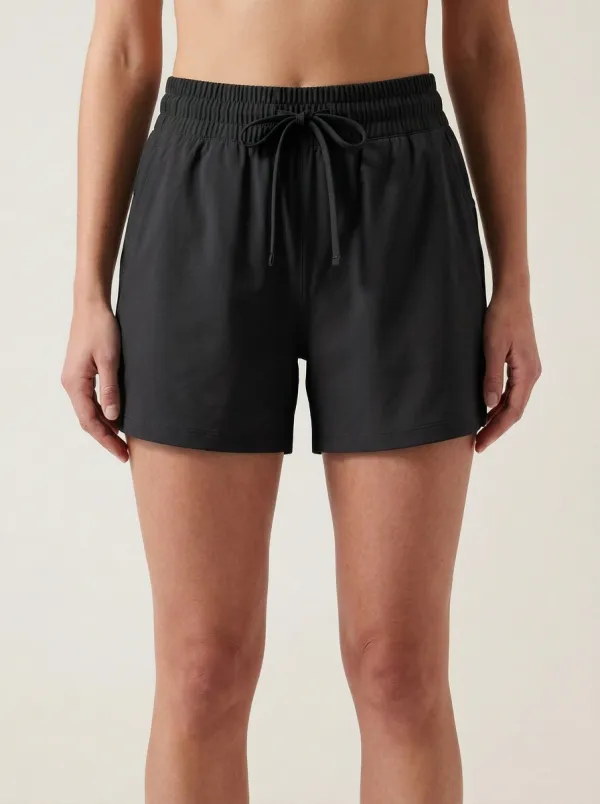 Women's Tonal-Stitch Drawstring Athletic Shorts