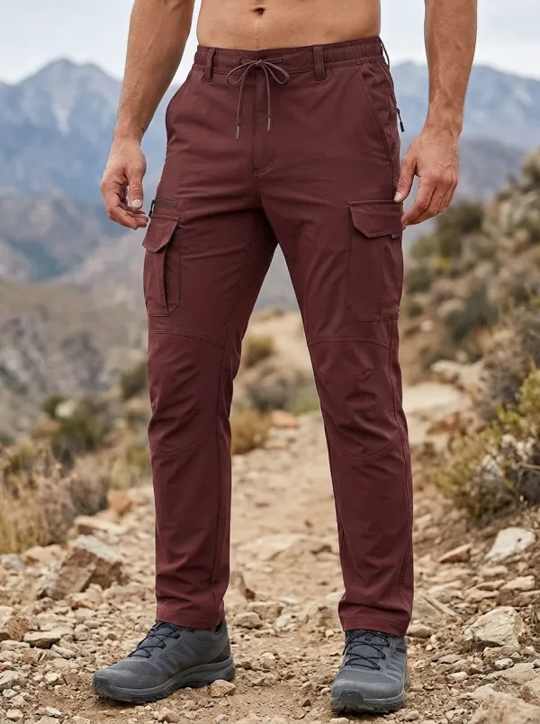 Men's Outdoor Hiking Tactical Multi-Pocket Cargo Pants