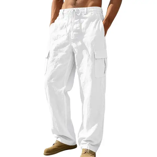 Men's Relaxed-fit Beach Cargo Pants Pocket