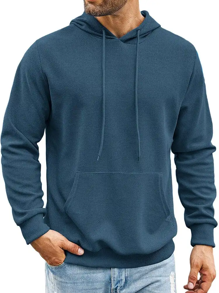 Classic Leisure Waffle Knit Hoodie