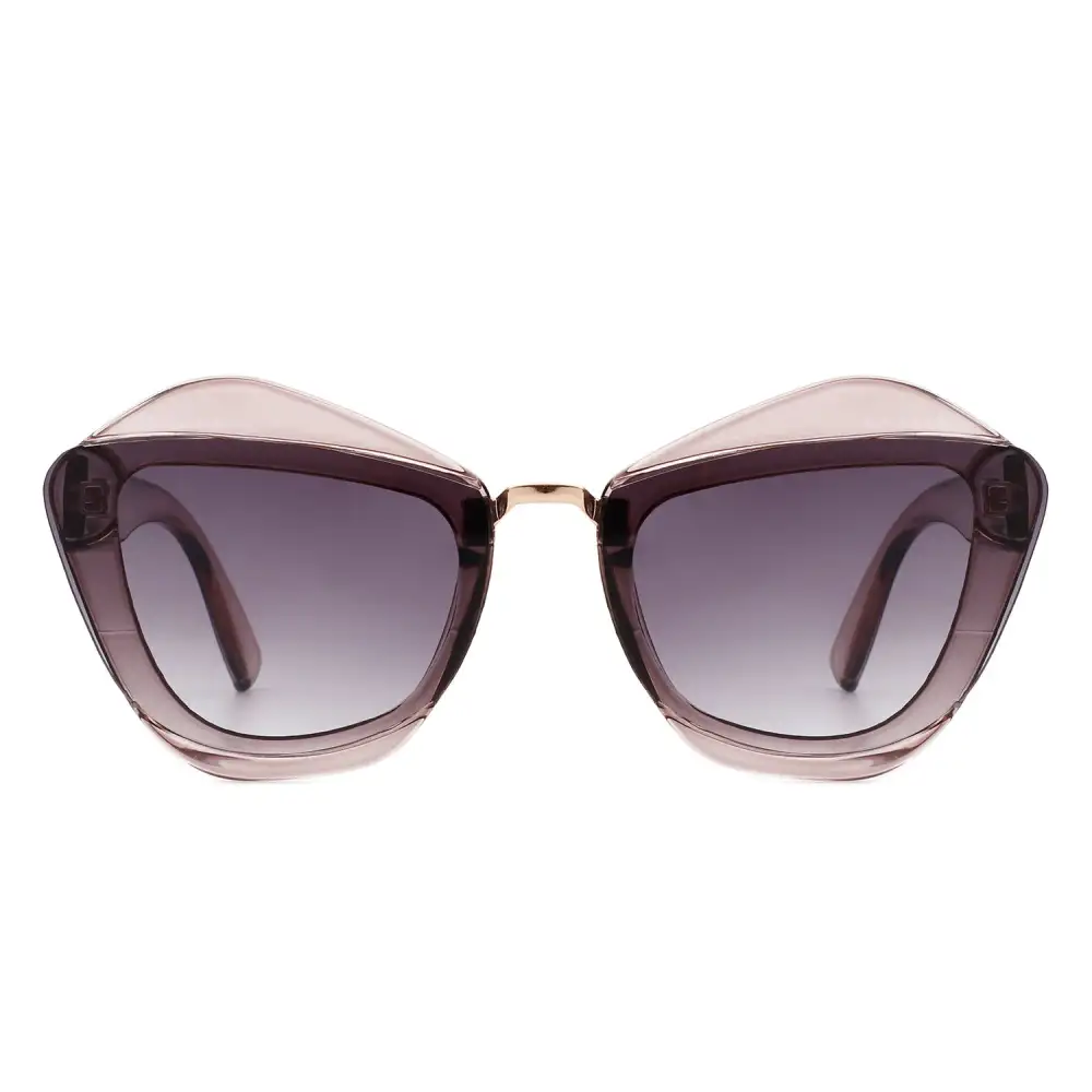 Flexible Cat Eye Square Frame Sunglasses