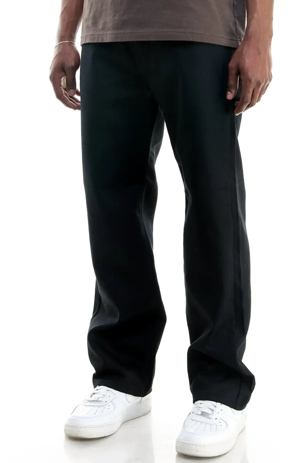 Men's Raw Hem Stretch Relaxed Jeans