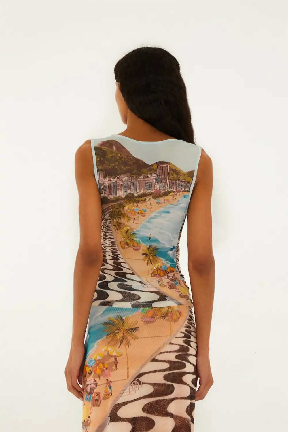 Tropical-Print Tank Top