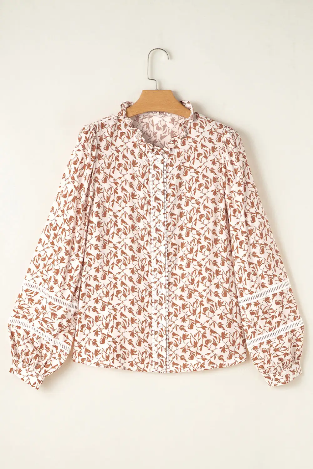 Floral Button Front Shirt