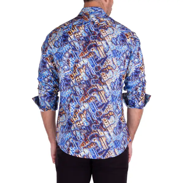 Camp Collar Long Sleeve Button Shirt