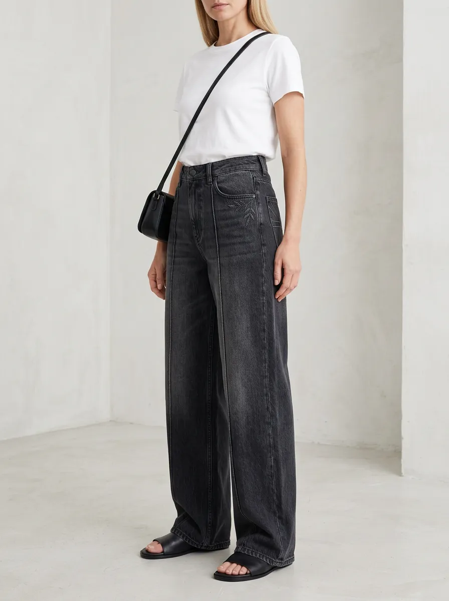 Women's Wide Leg Denim Jeans