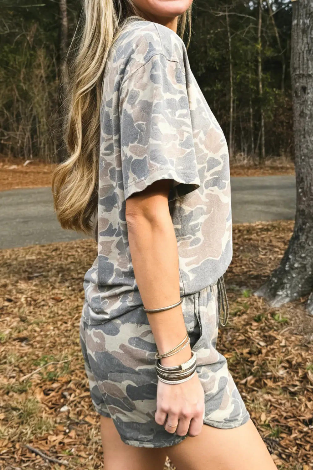Drawstring Shorts Relaxed Shorts Lounge Set