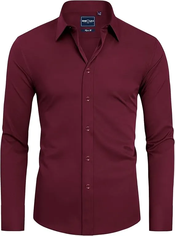 Men's Formal Long-sleeved Button-down Shirt