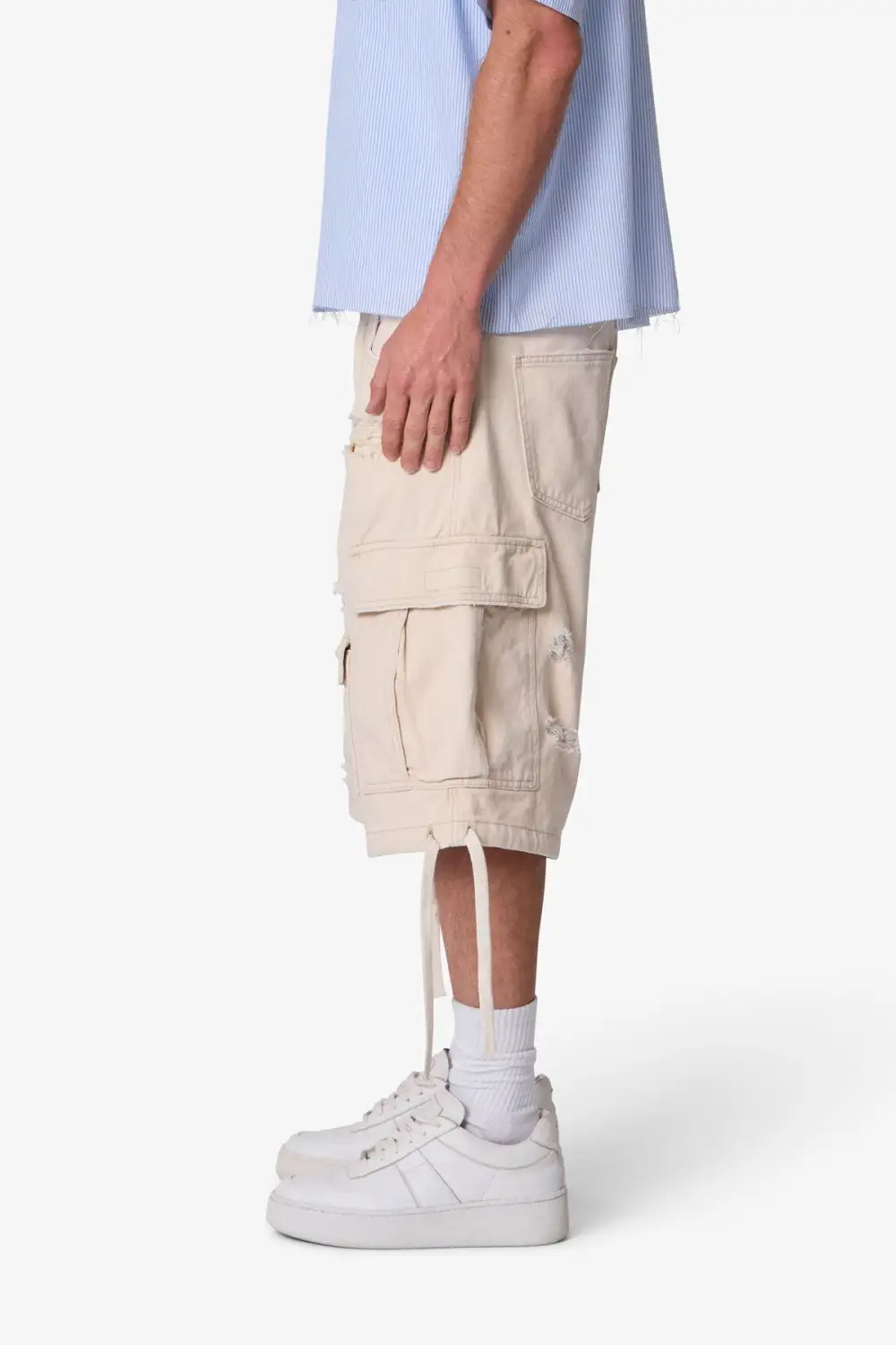 Weathered Baggy Cargo Shorts