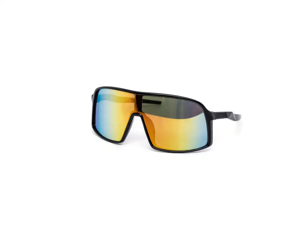 12-Pack Kids Neon Sport Shield Burnt Mirror Sunglasses