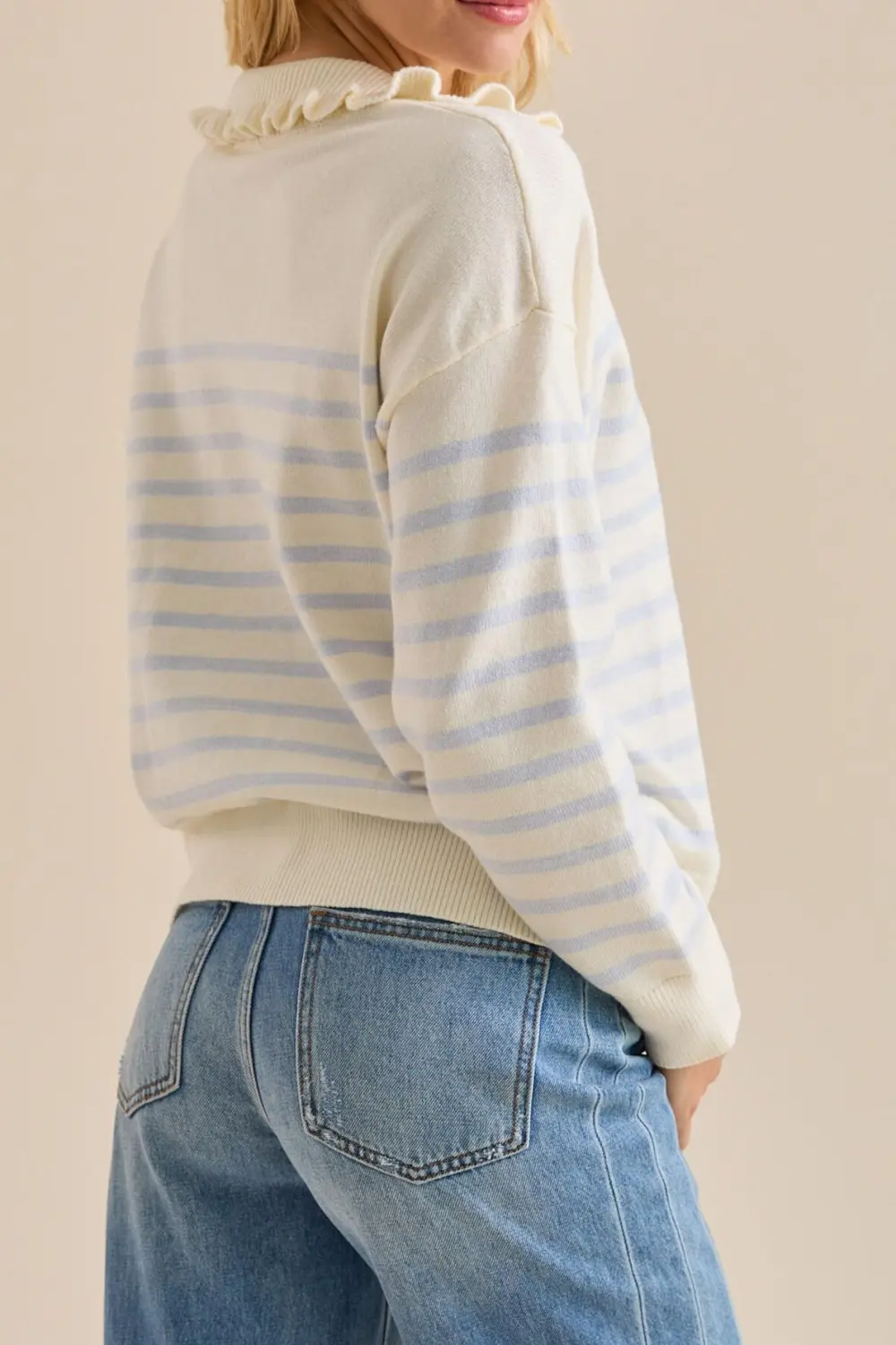 Long Sleeve Striped Pullover