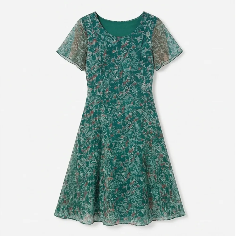 Flutter Sleeve Midi Dress