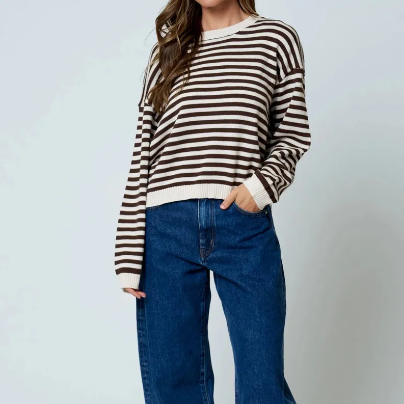 Relaxed Stripe Sweater Sweaters