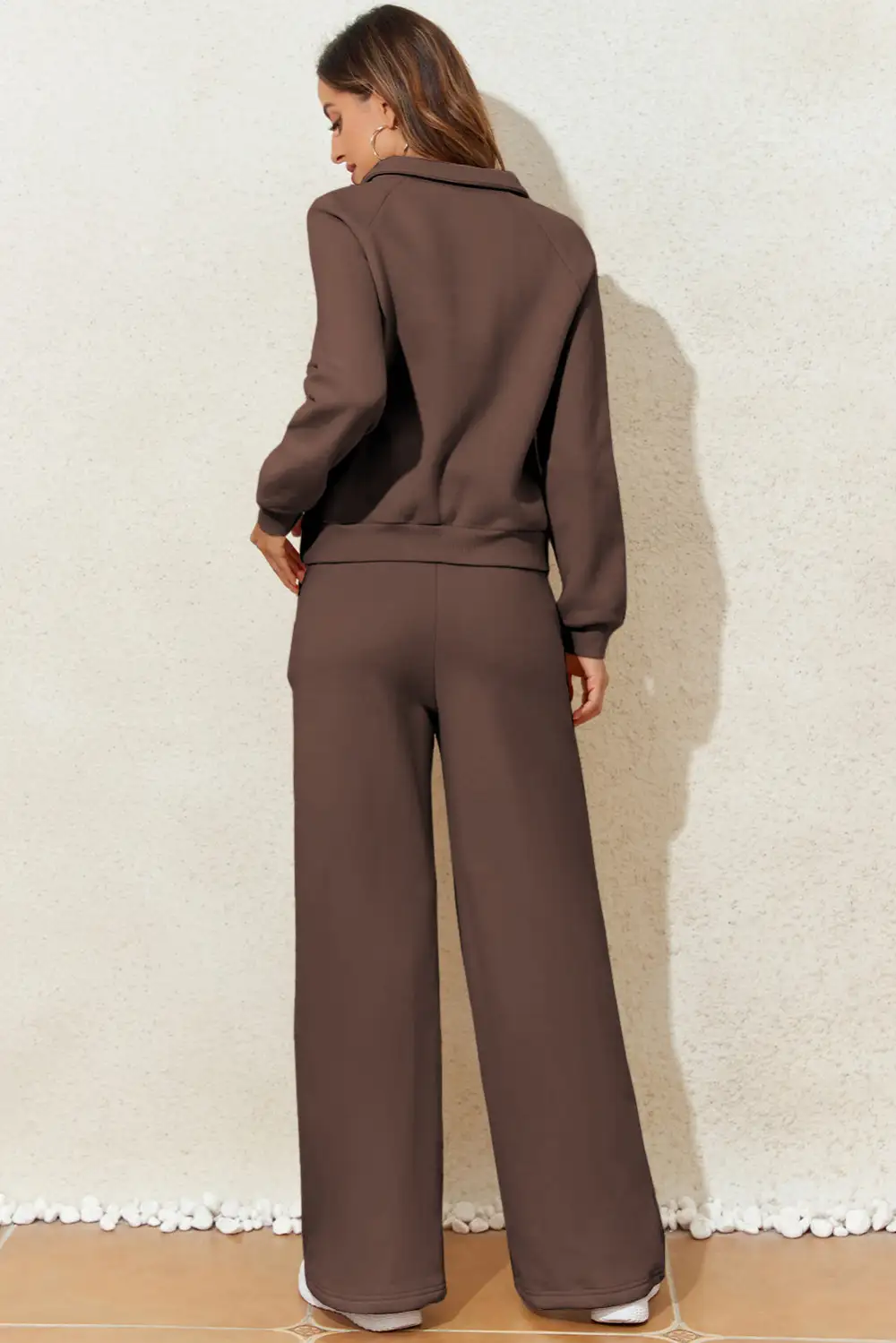 Solid Pants Soft Pants Lounge Set Blend