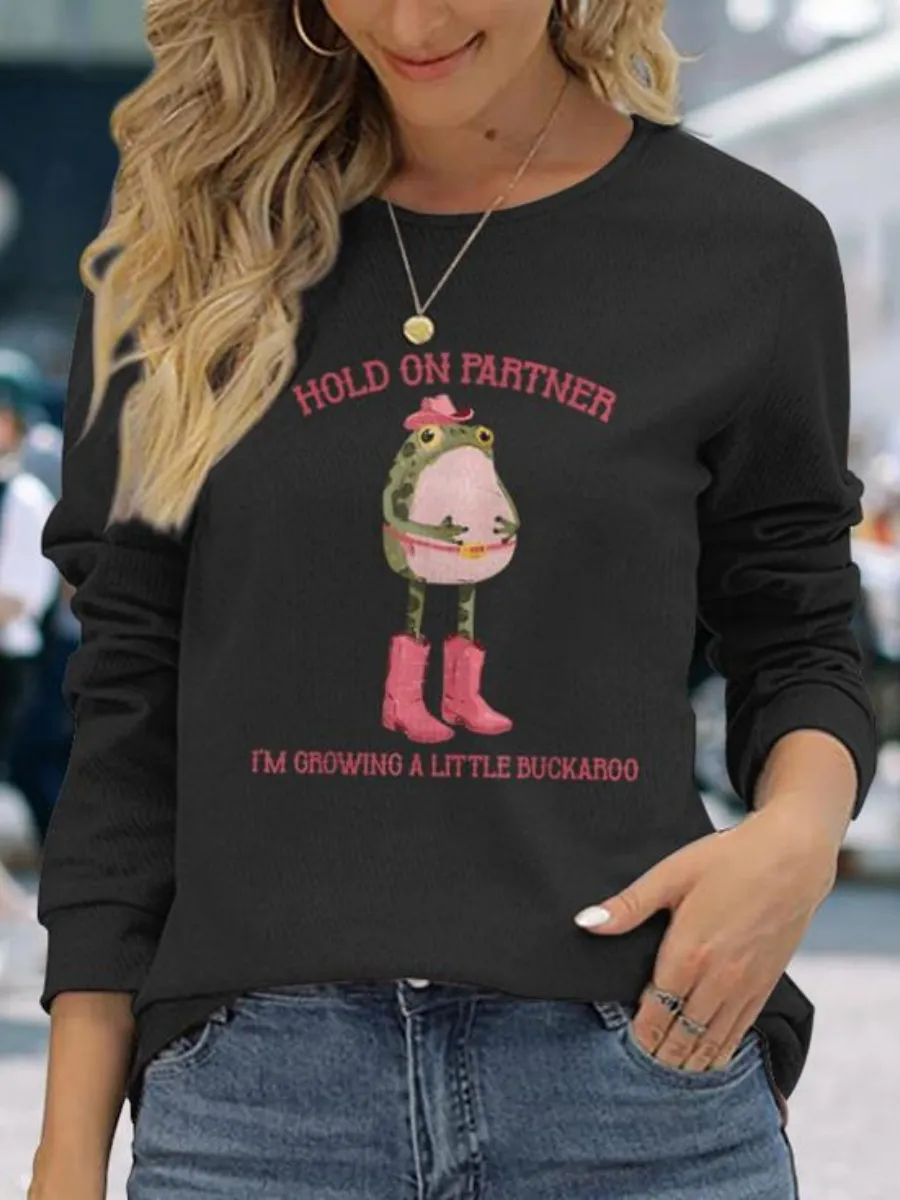 Cowboy Frog Printed T-Shirt