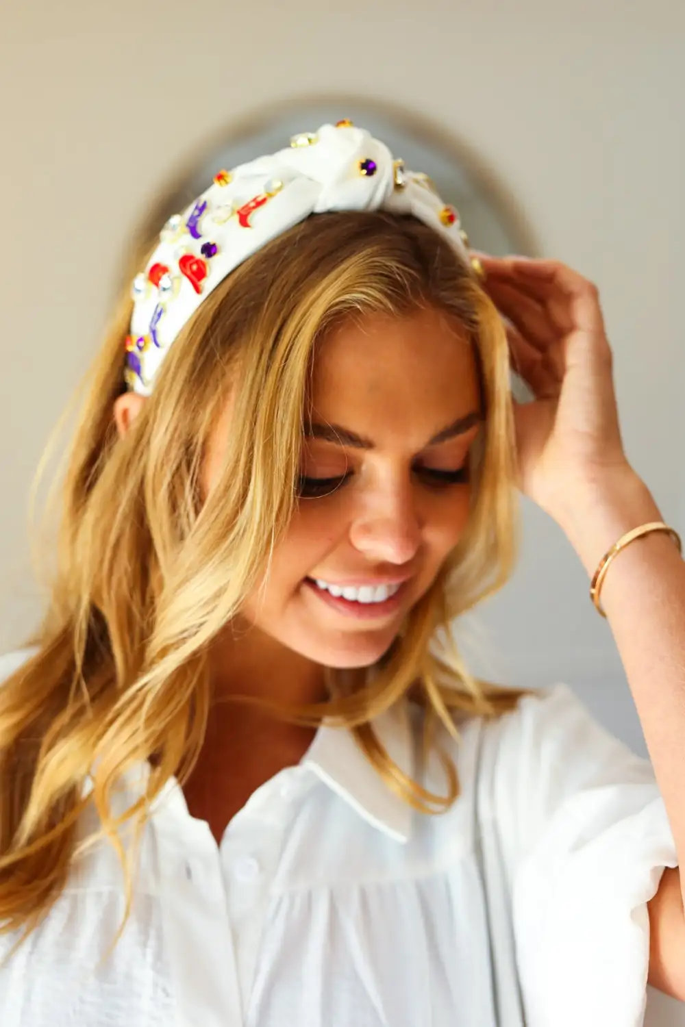 Top Knot Embellished Hair Headband