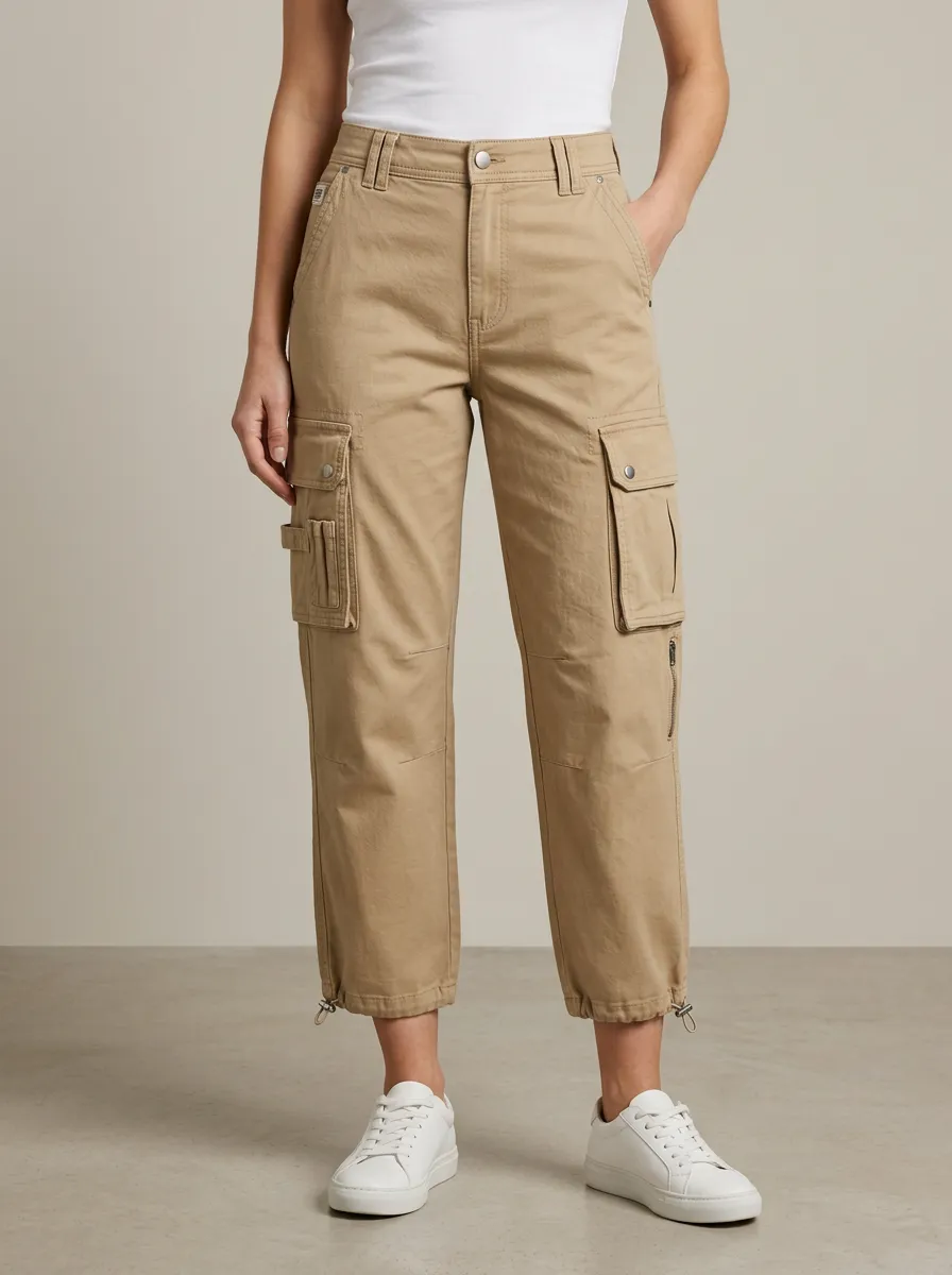 Women's Utility Adventure Casual Multi-Pocket Capri Pants