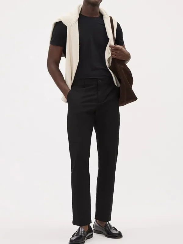 Black Short Sleeve Crew-Neck T-Shirt