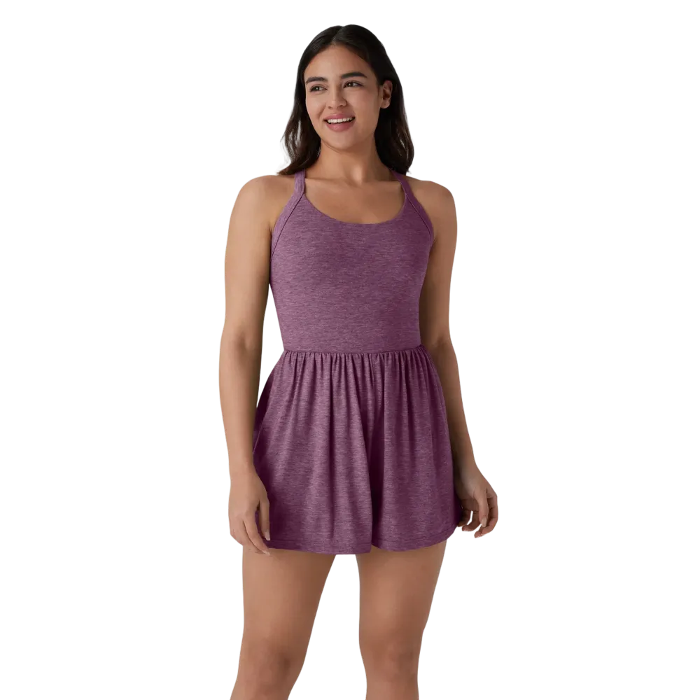 Women’s Backless Twisted Romper – 2-in-1 with Pocket