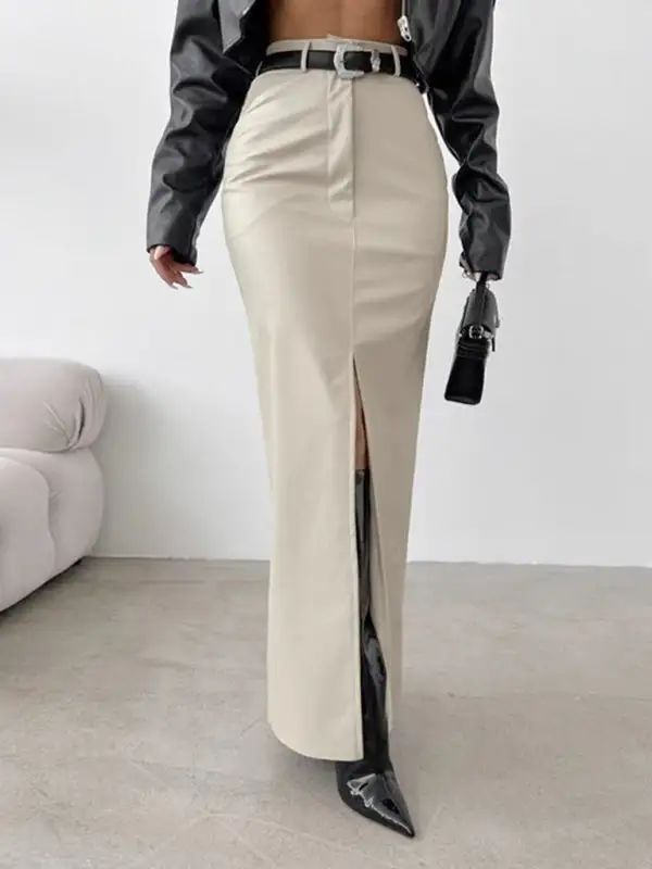 Relaxed Tailored Fitted Skirt