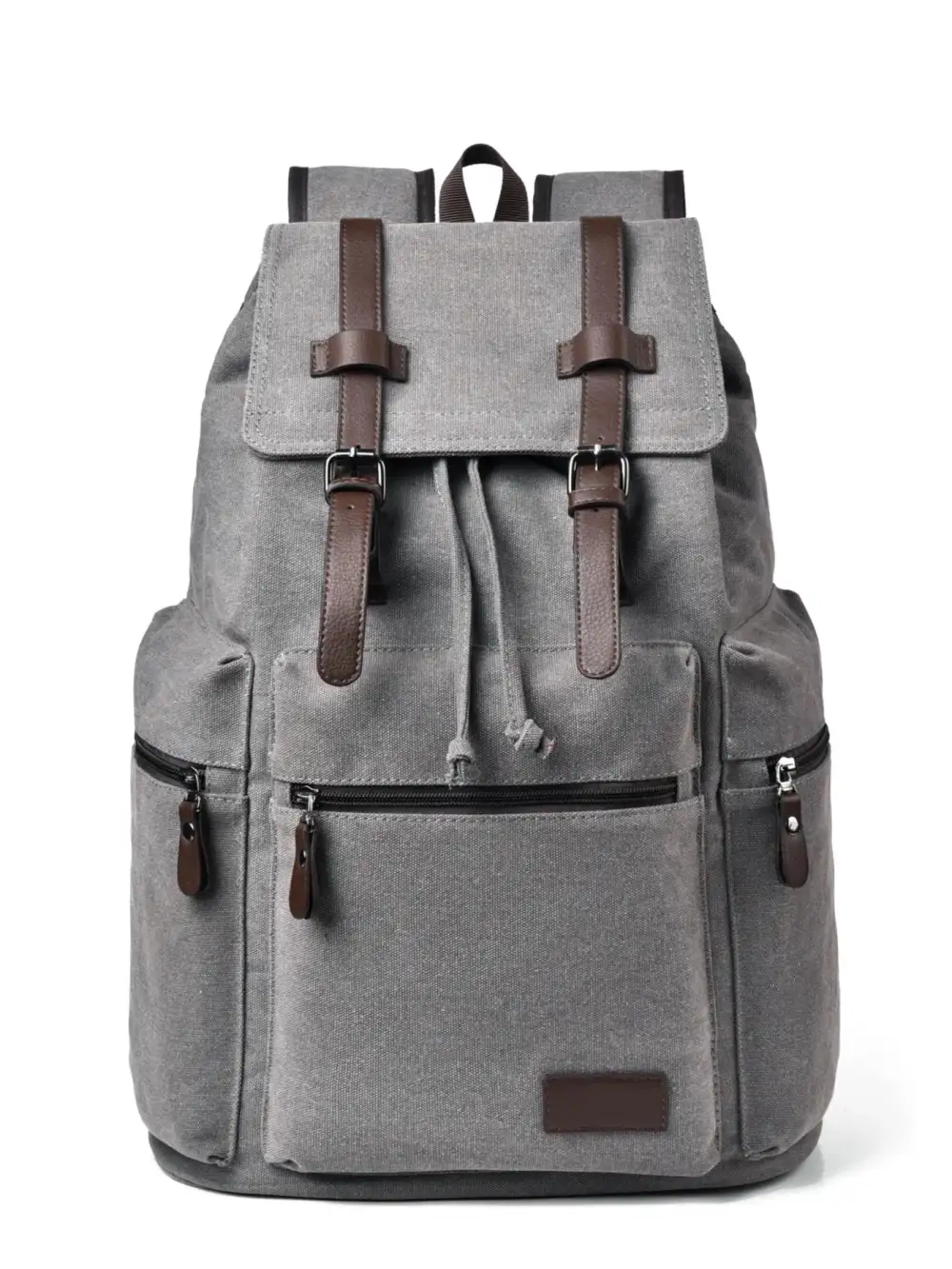 Canvas Buckle Detail Backpack