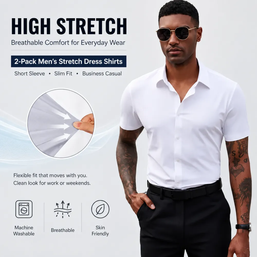 ☀️Summer Best🔥Daily 1000+ Sold｜Stretch Non-Iron Shirt💕