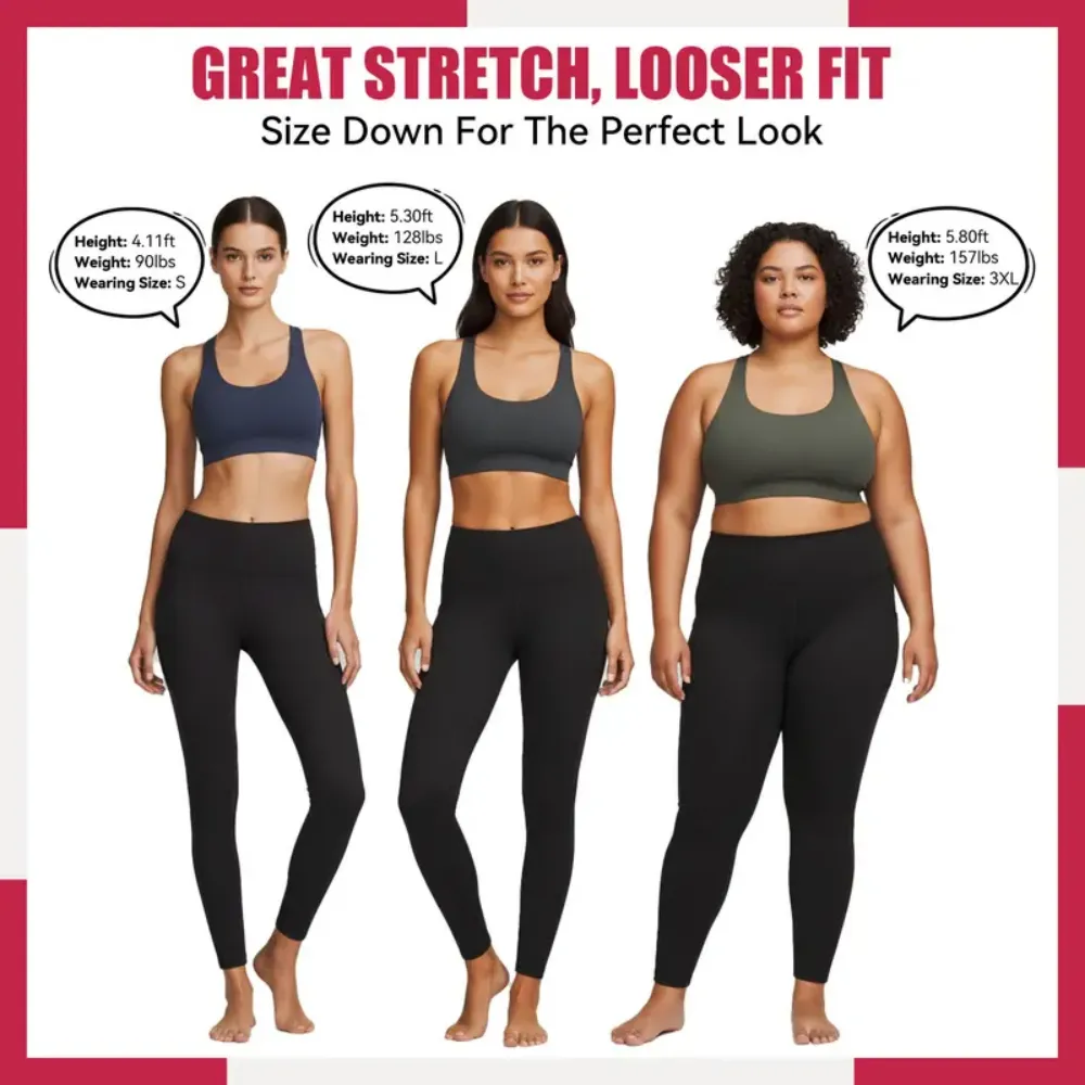 Women's High Waisted Fleece Yoga Pants