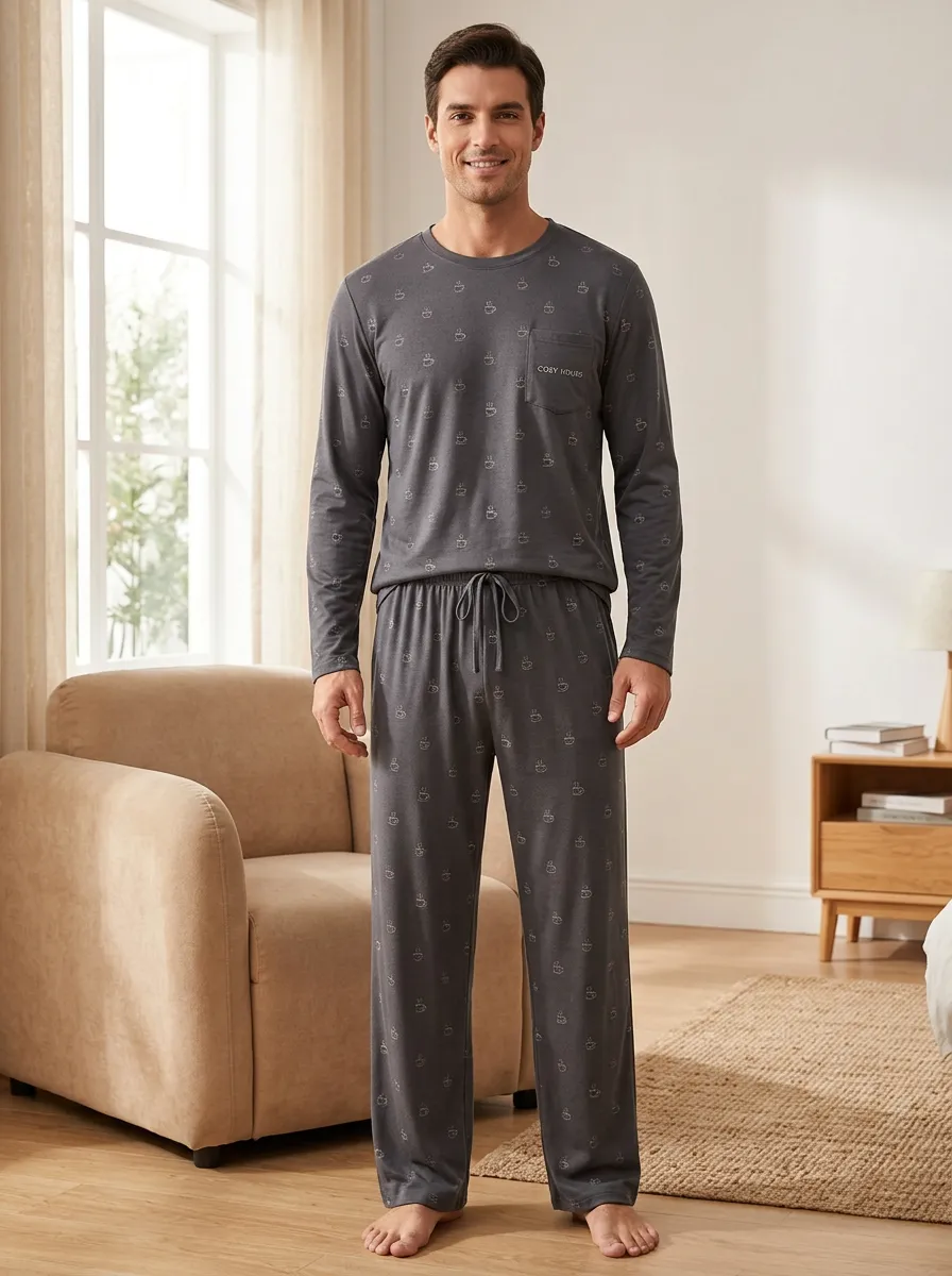 Modern Finish Classic Men's Pajama Set