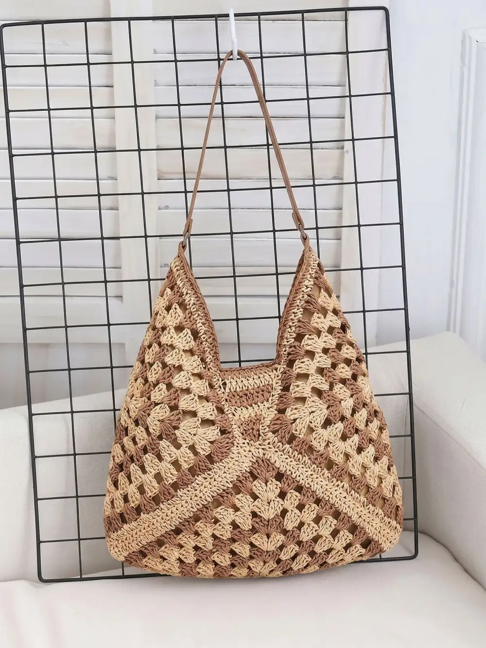 Boho Woven Beach Shoulder Bag