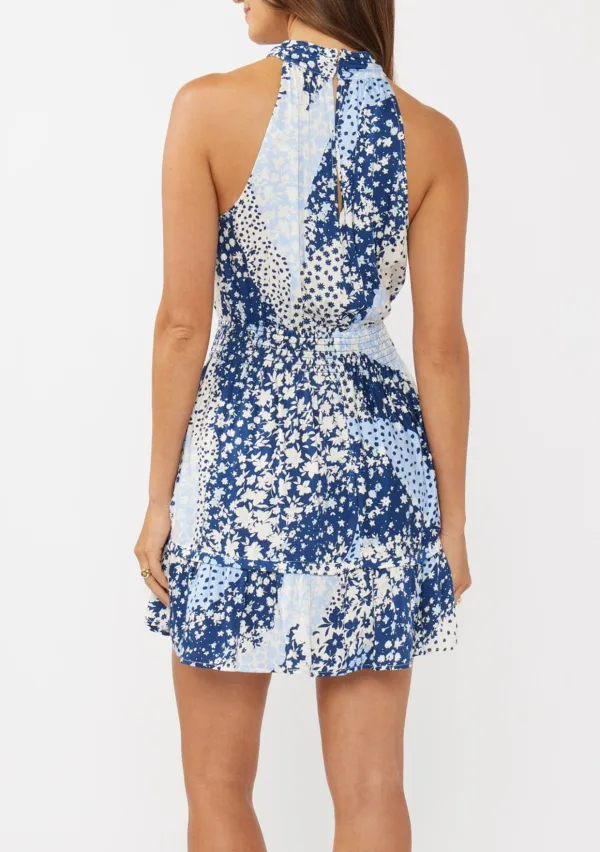 Floral Criss Cross Neck Dress