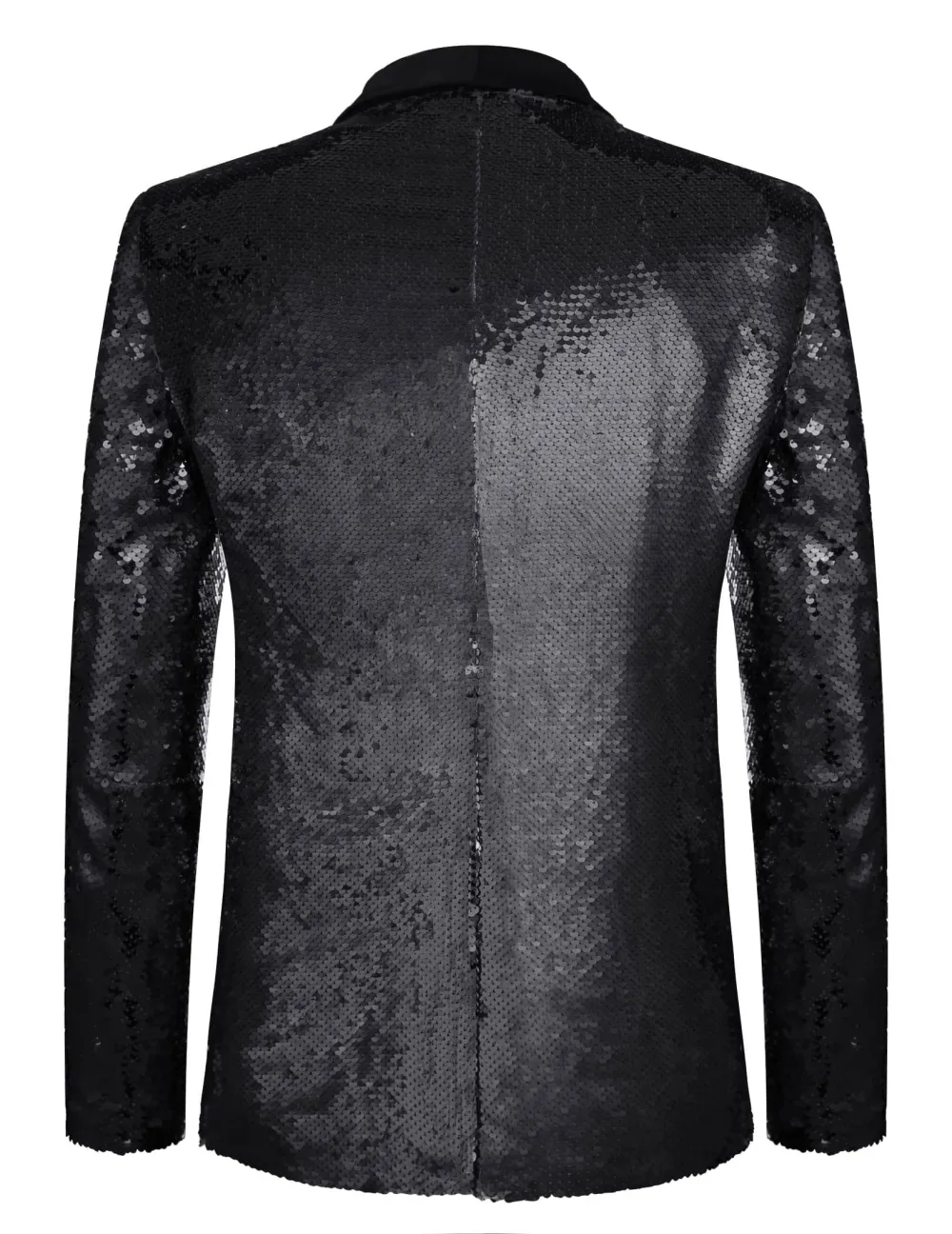 Shiny Sequin Blazer Tuxedo Suit Jacket