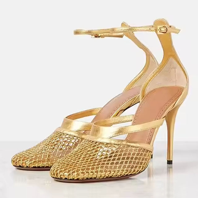Elviera Mesh Stiletto Heels