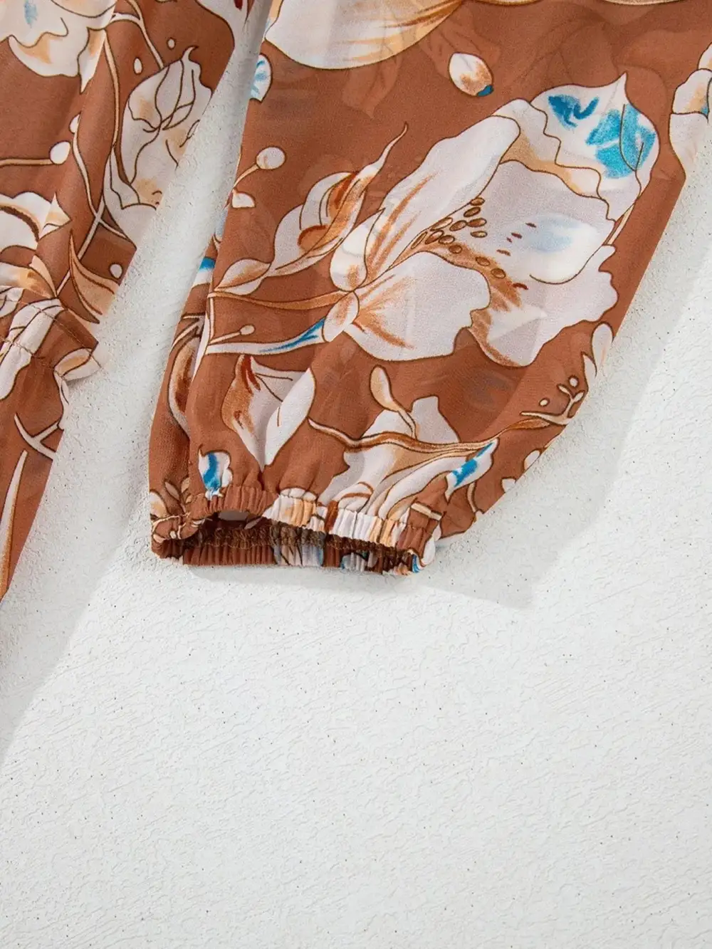 Printed Tiered Smocked Dress Casual