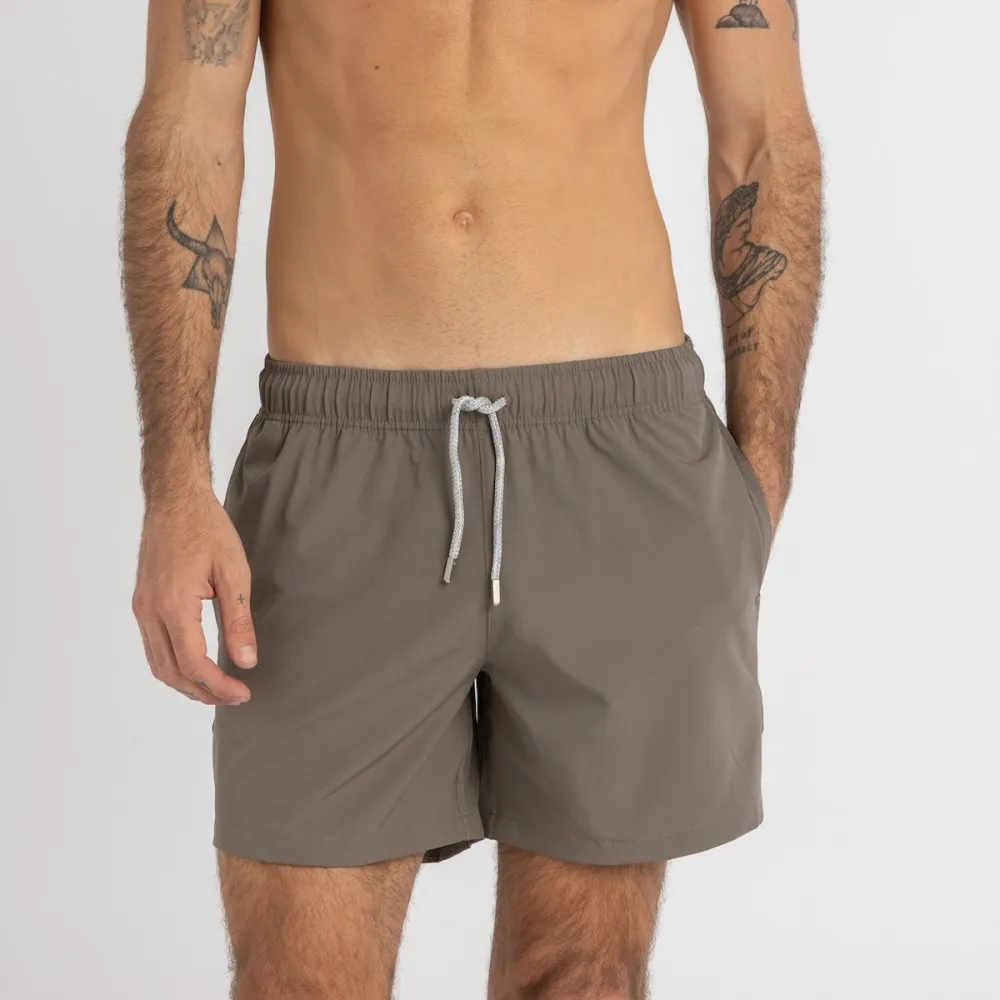 Dusty Grey Swim Shorts