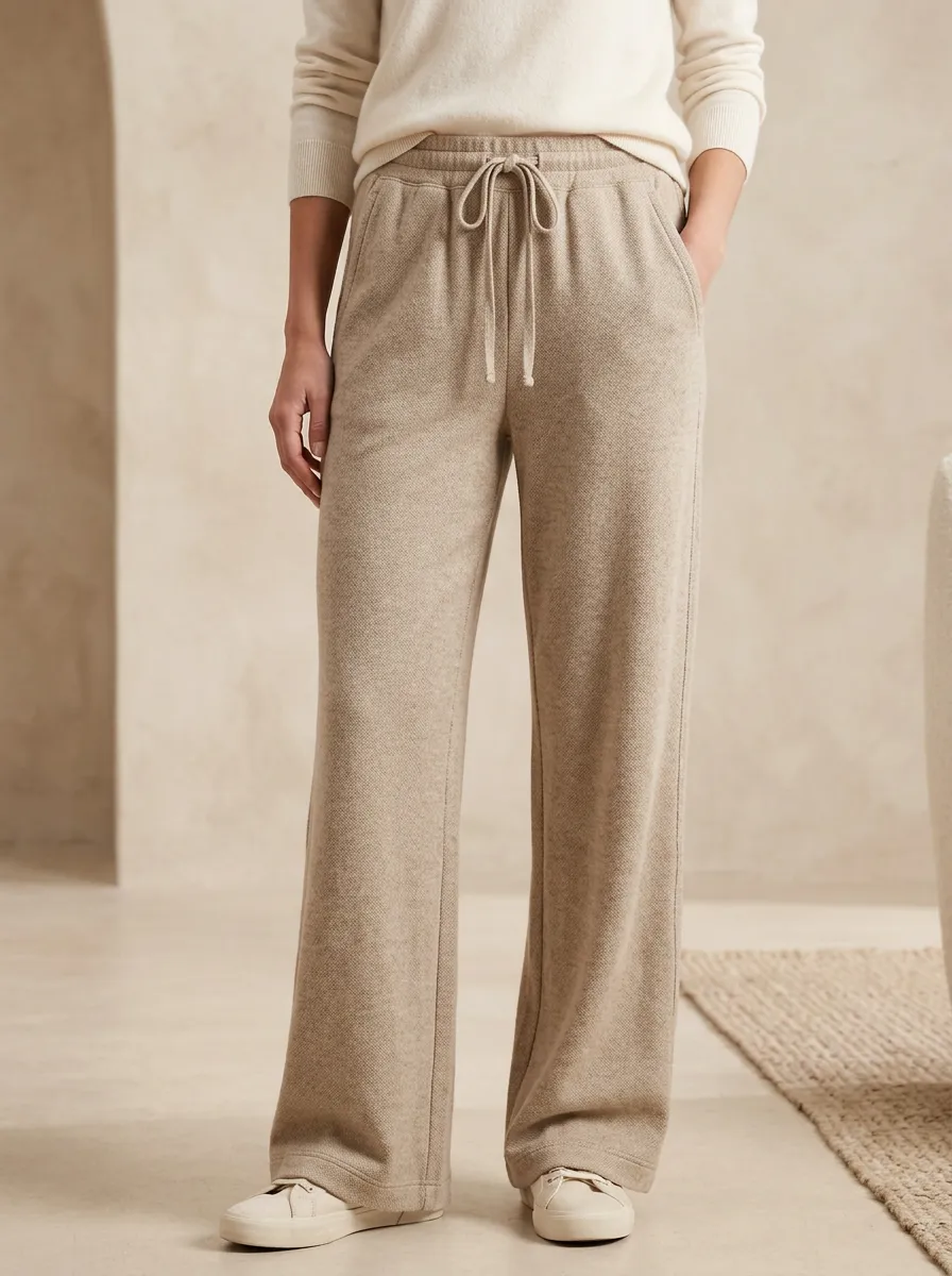 Vintage Printed Wide Leg Pants For Women