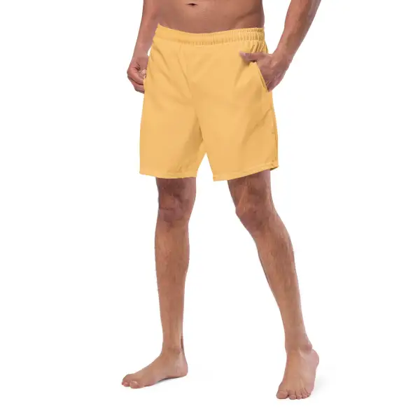 Stretch Printed Swim Trunks
