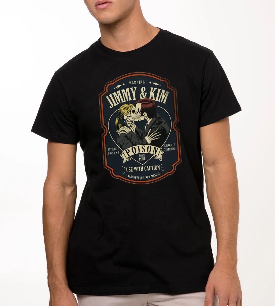 Cotton Art Graphic Short Sleeve Black T-Shirt