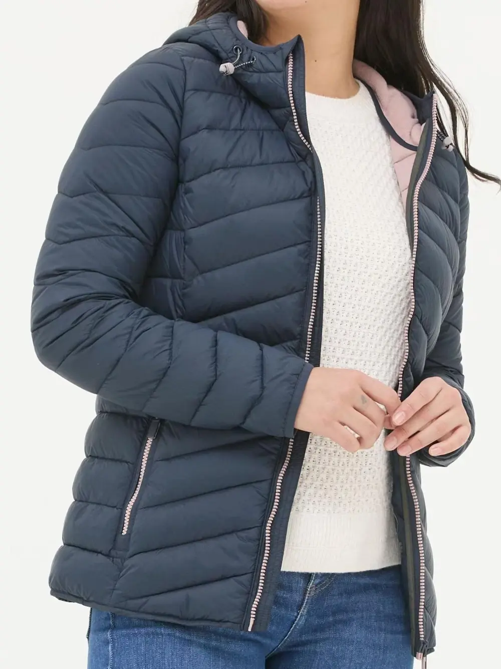 Navy Lightweight Puffer Jacket
