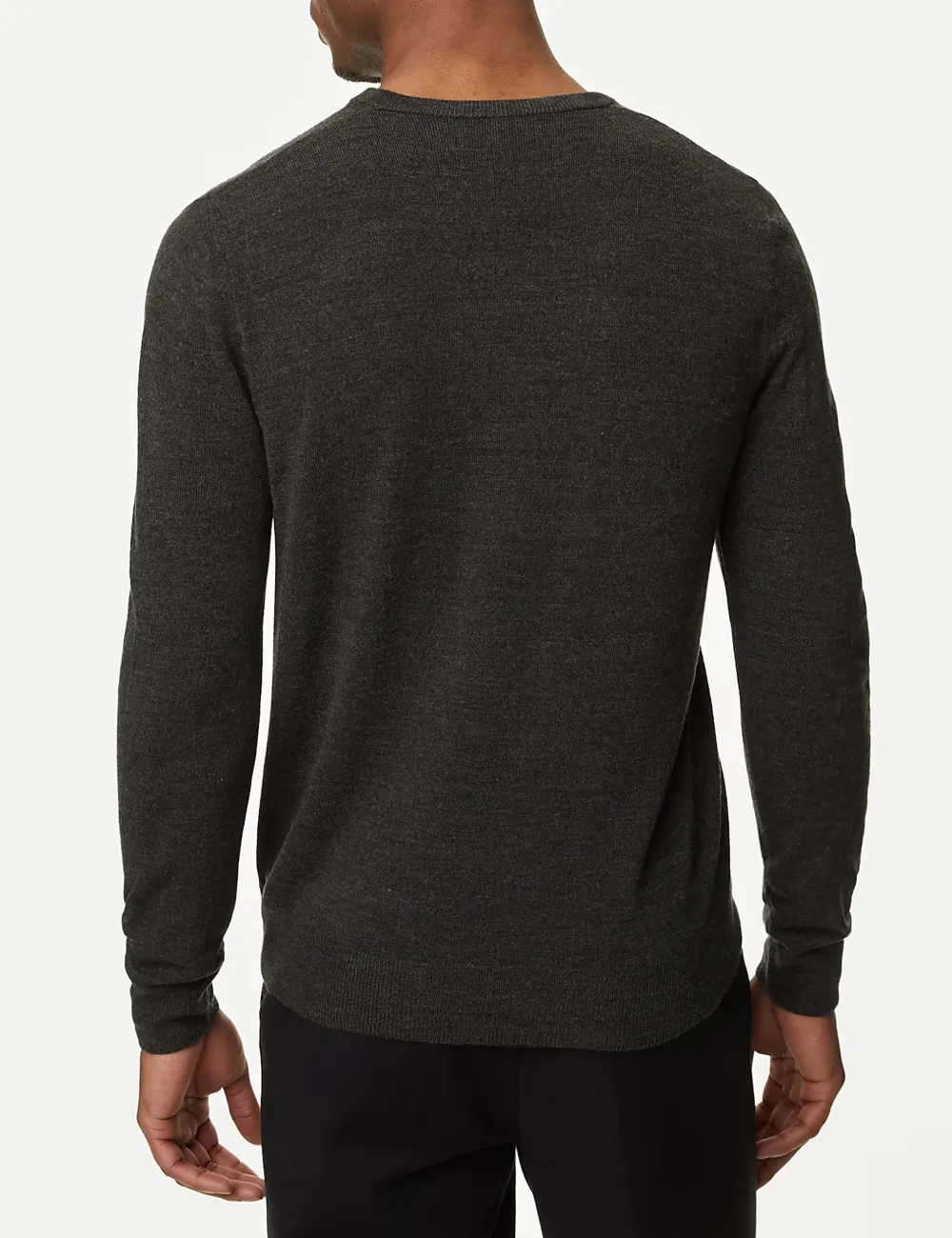 V-neck Long-Sleeved Knitted Sweater