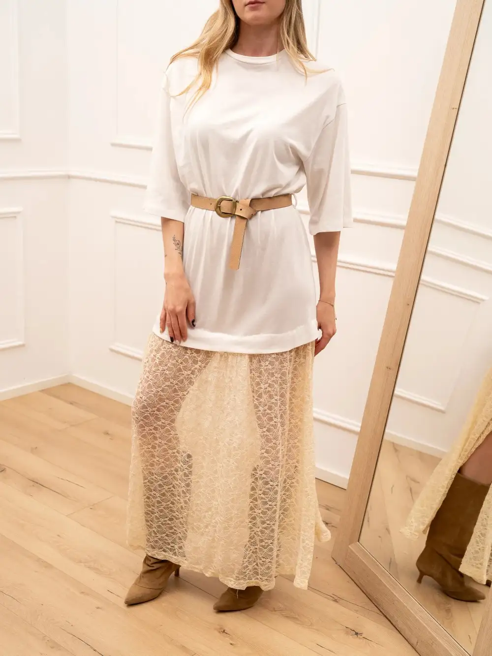 Mini Lace Skirt